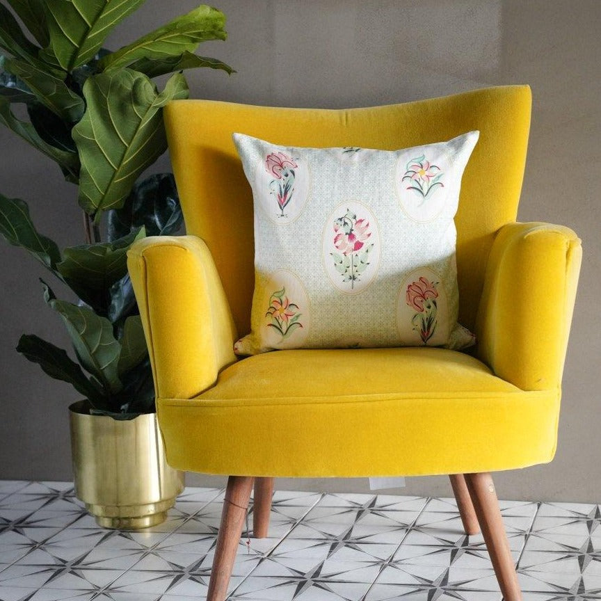 Champa Floral Cushion Cover - Tikauo