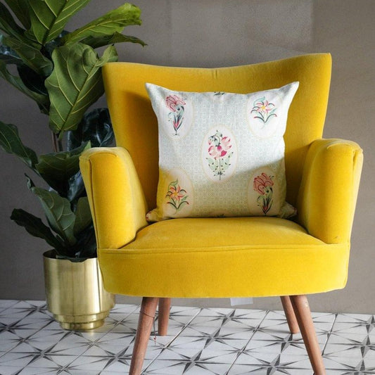 Champa Floral Cushion Cover - Tikauo