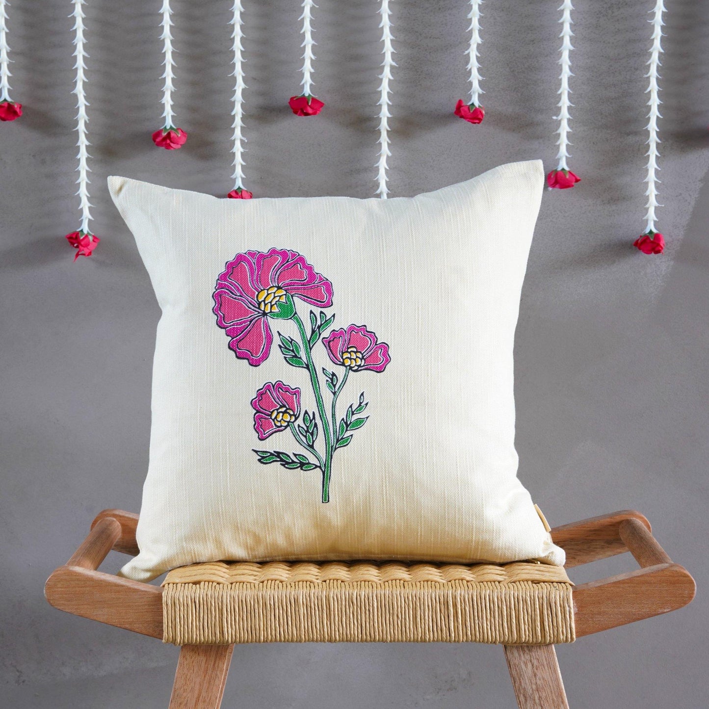 Floral Cushion Cover