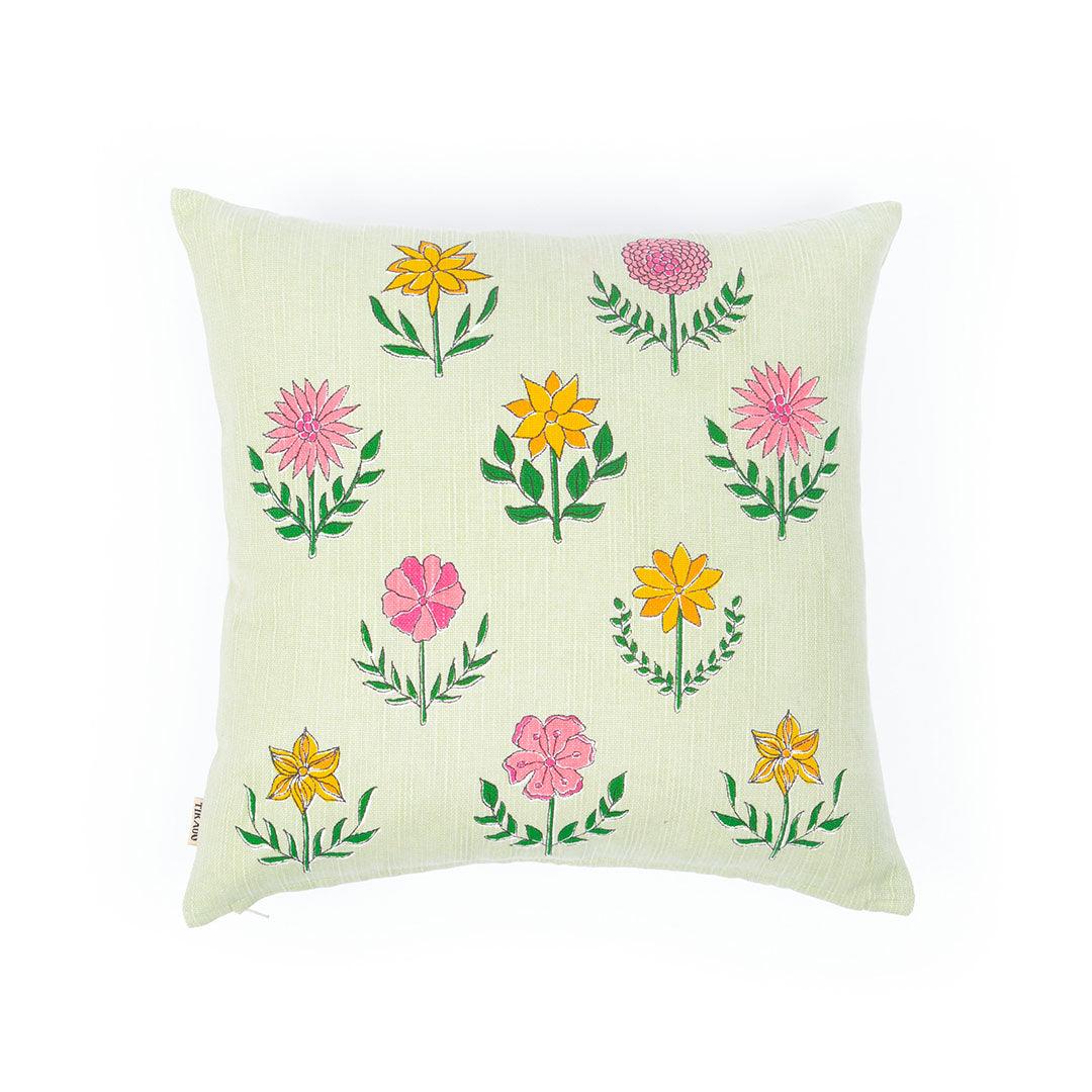 Gulzar Floral Cushion Cover - Tikauo