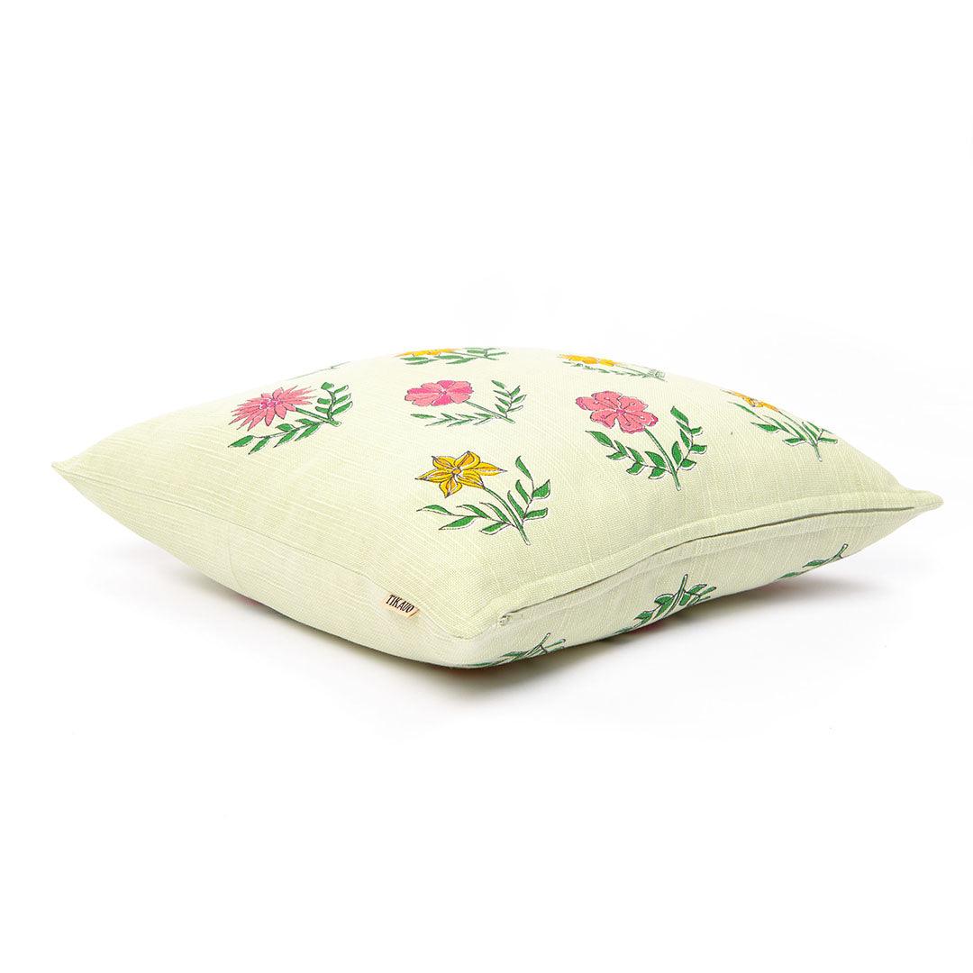 Gulzar Floral Cushion Cover - Tikauo