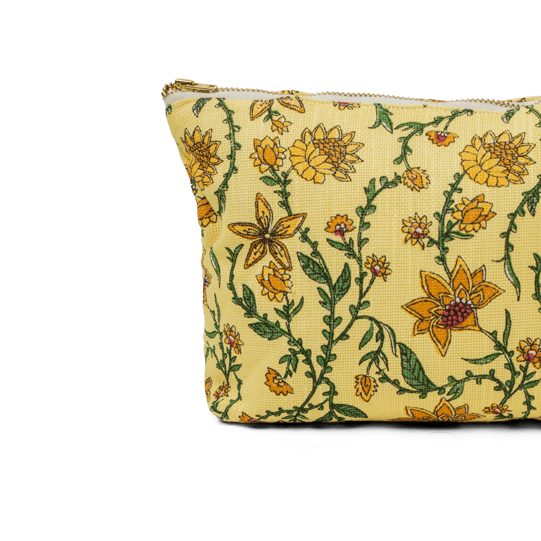 floral makeup bag