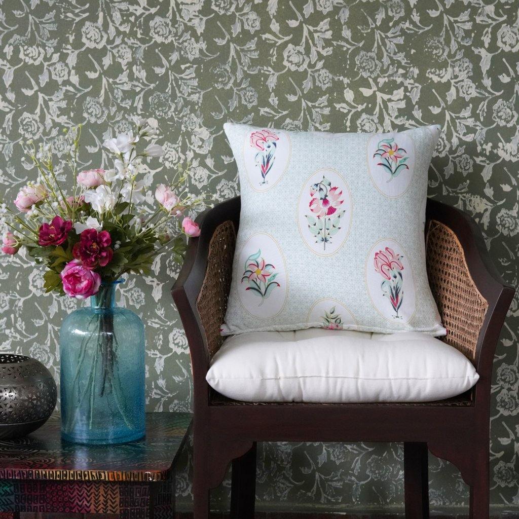 Les Indes Champa Cushion Cover - Tikauo