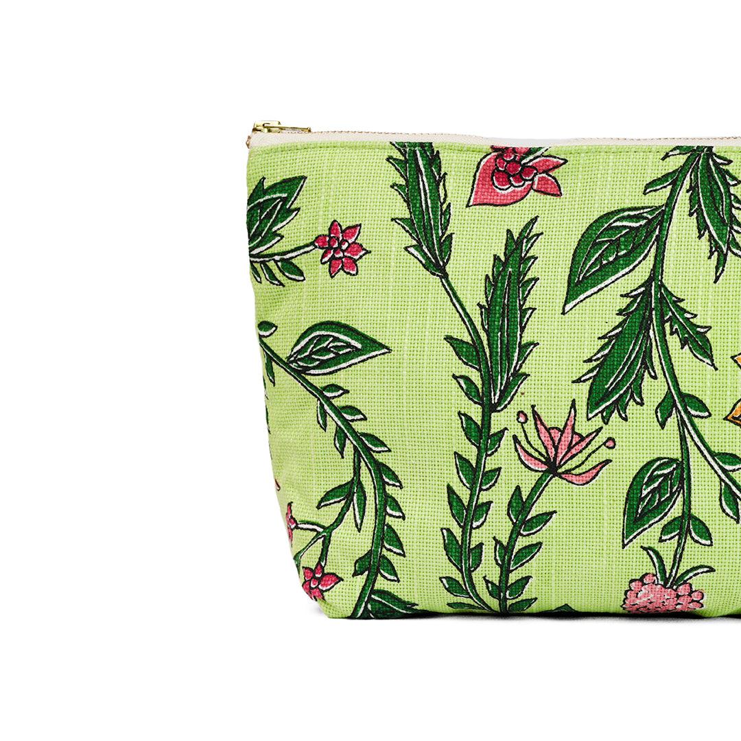 Shalimar Floral Makeup Bag - Tikauo