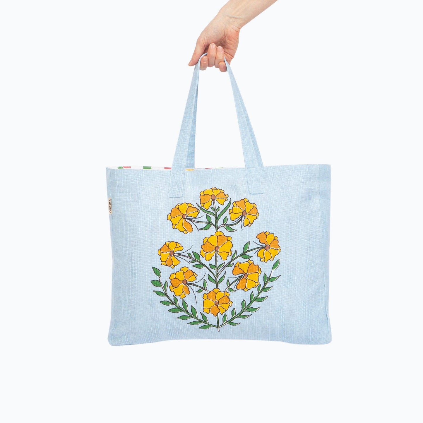 Zareen Beach Tote Bag - Tikauo